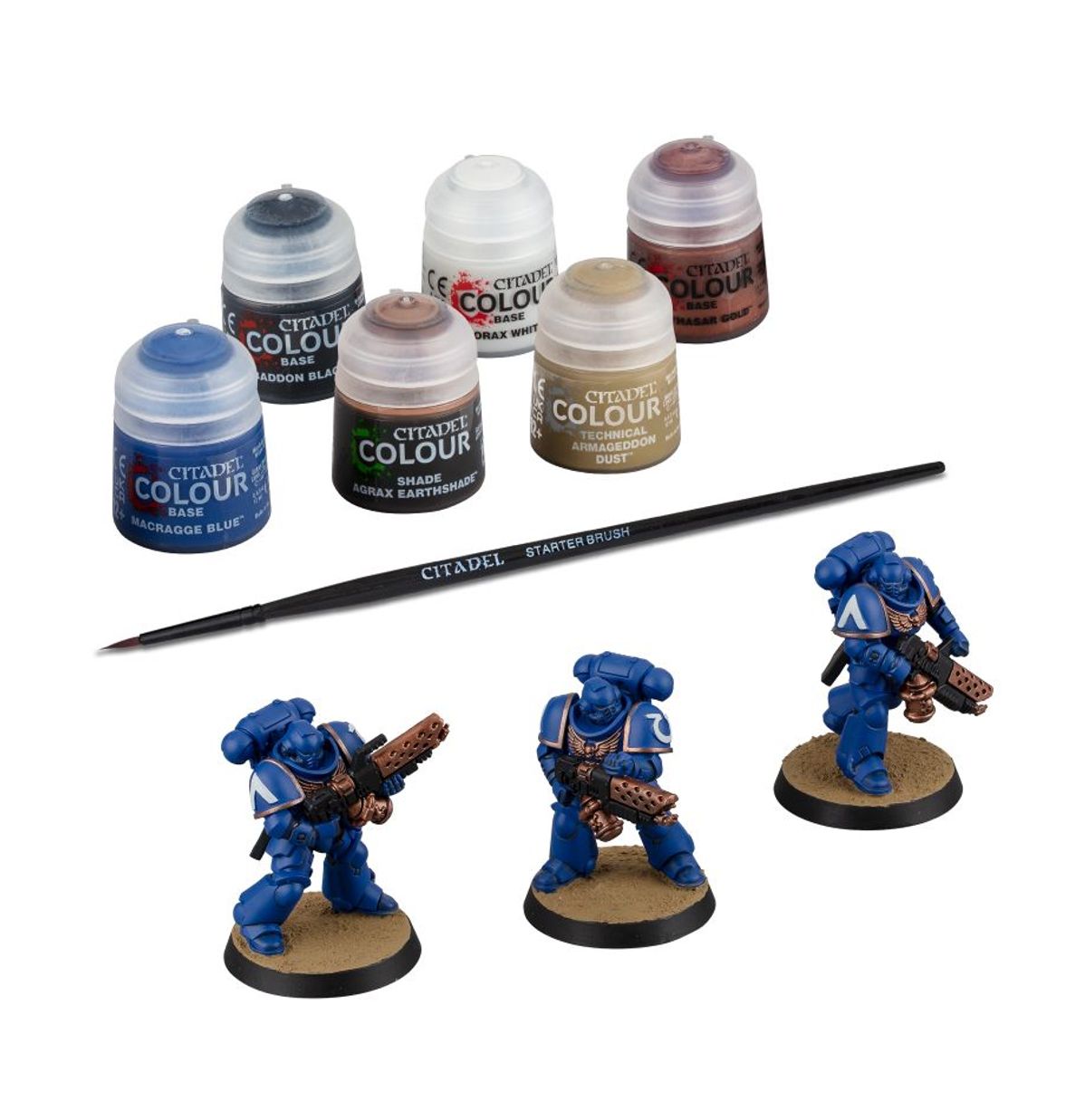 Image of INFERNUS MARINES + PAINTS SET Warhammer product