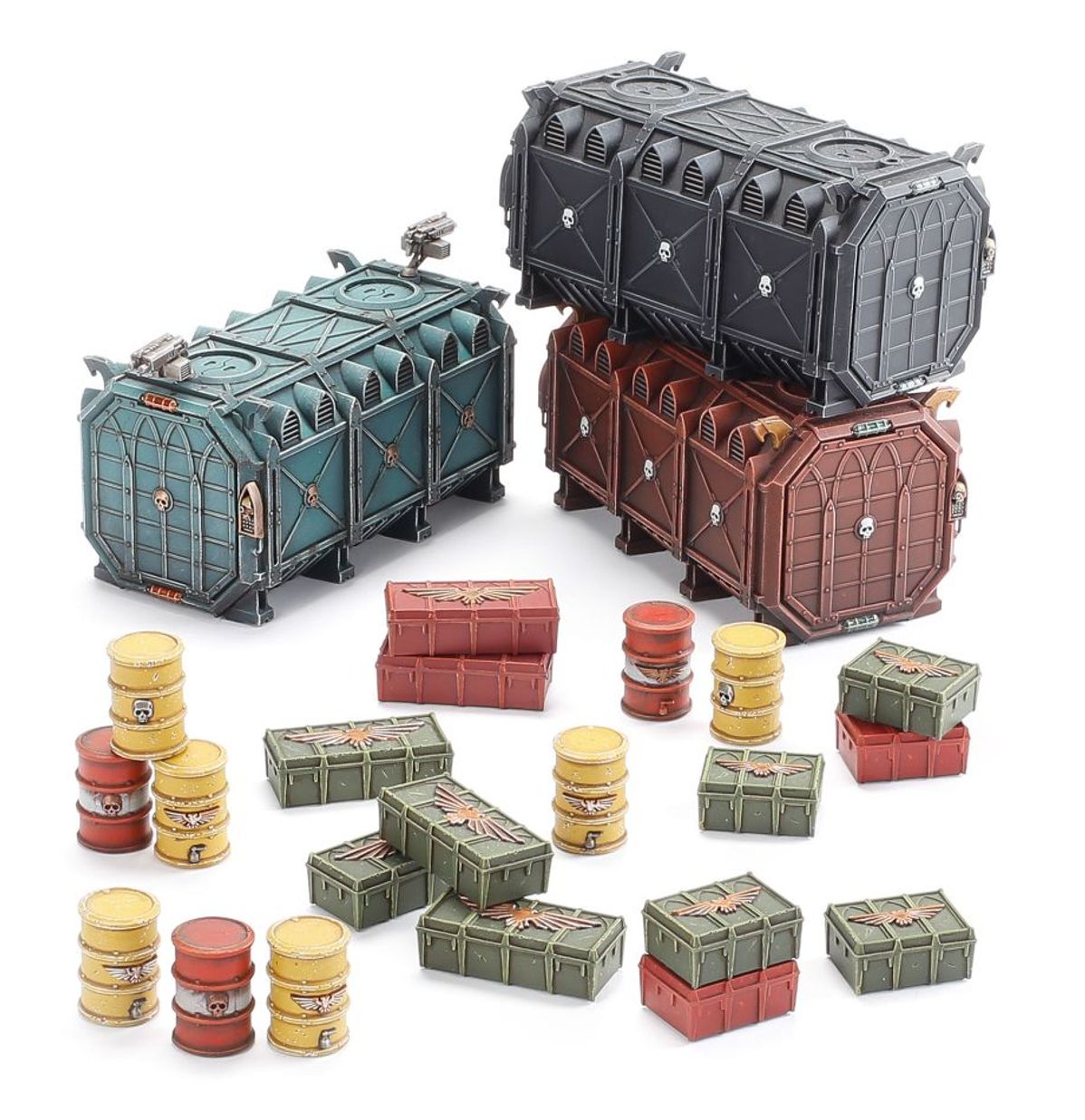 Image of BATTLEZONE MANUFACTORUM: MUNITORUM ARMOURED CONTAINERS Warhammer product