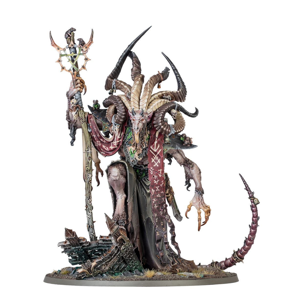Image of VIZZIK SKOUR PROPHET HORNED RAT Warhammer product