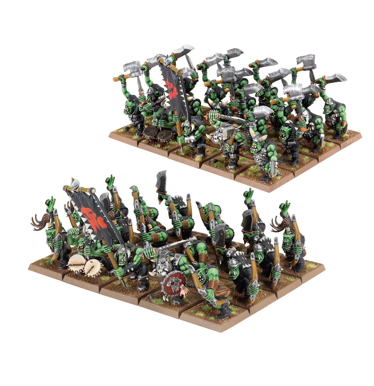 Image of O&G: ORC BOYZ & ORC ARRER BOYZ MOBS Warhammer product